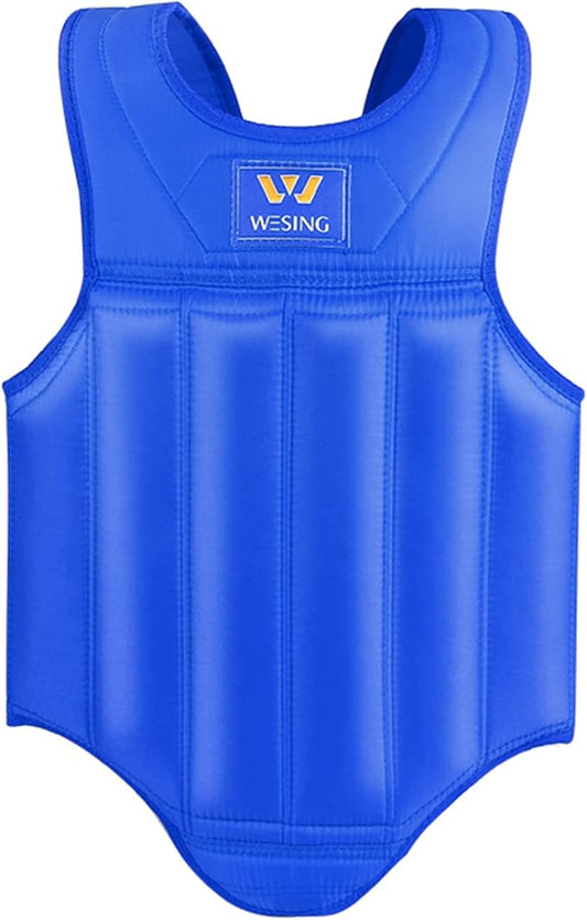 Wesing Martial Arts Muay Thai Boxing Chest Protector MMA Sanda Chest Guard