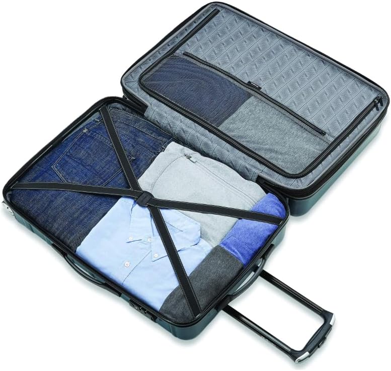 Samsonite Omni 2 Hardside Expandable Luggage with Spinner Wheels, 3-Piece Set (19/24/28), Lagoon Blue