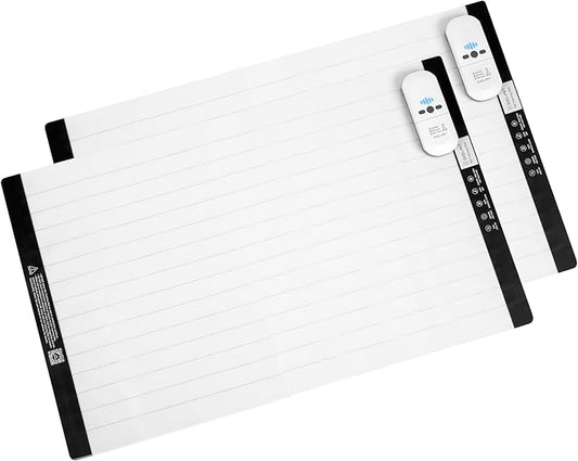 SVD.PET (2-Pack Pet Training Mat with Tester, Pet Shock Pad, Dogs & Cats Electronic Repellent mat for Indoor, 3 Training Modes, 5 Levels, Pet Safe Mode (White controler 22" X 16")
