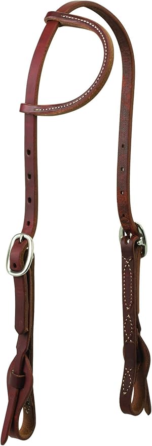 Weaver Leather Working Tack Quick Change Sliding Ear Headstall , Golden Chestnut