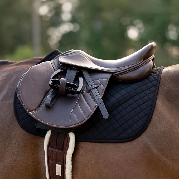 TuffRider Basic All Purpose Horse Riding Saddle Pad | Wither Relief Brushed Underside for Training and Competition