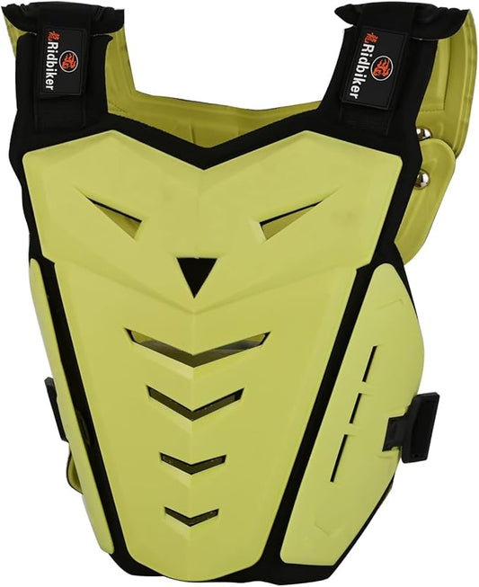 Motorcycle Body Armor Vest Dirt Bike Gear, Chest Protector Motocross Gear Motorcycle Chest Back Protector for Men Mountain Bike Protective Gear MTB Racing Off-Road