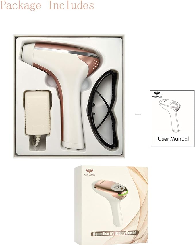 IPL脱毛器 レディース MiSMON 家庭用脱毛器 全身脱毛 ビキニライン 30万回照射 安全な肌色センサー搭載 プロ仕様 光脱毛器