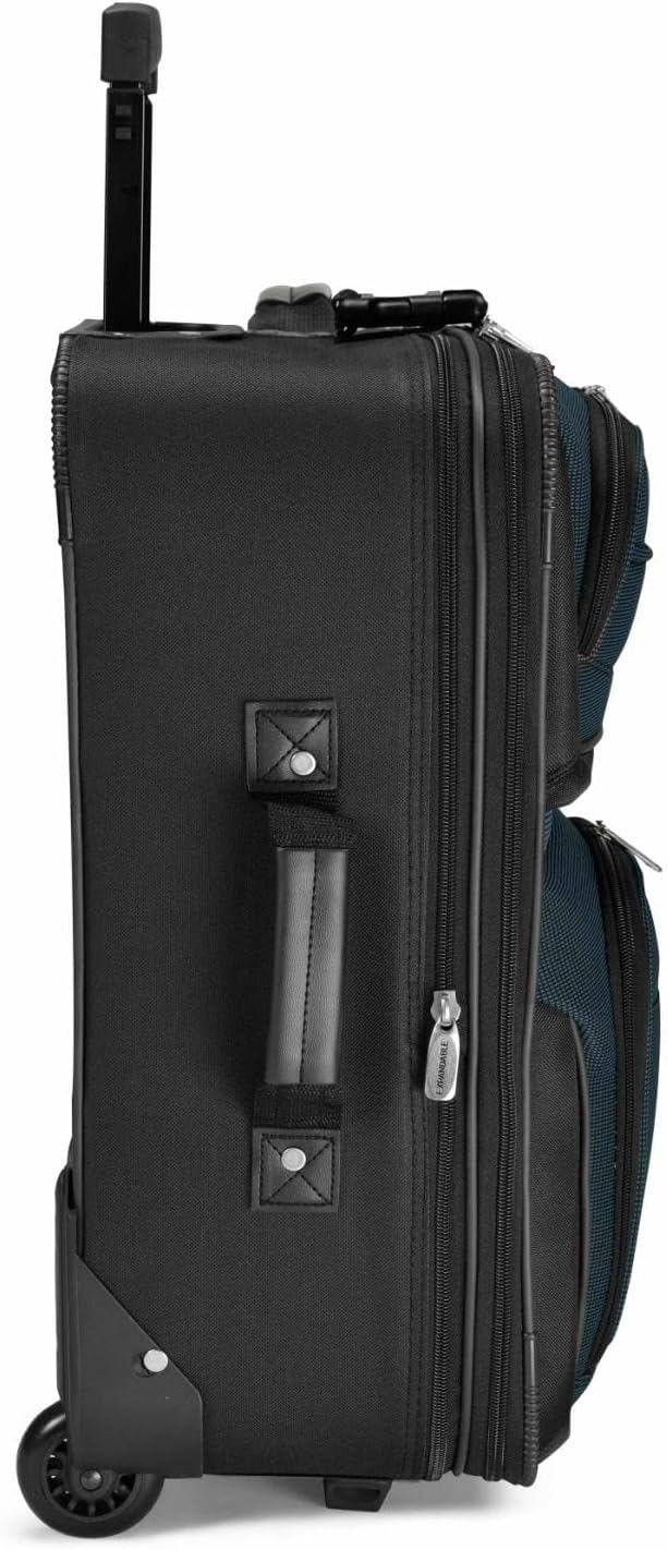 Travel Select アムステルダム ソフトサイド 拡張可能荷物 ローリングホイール付き ネイビー 2点セット (15/21)