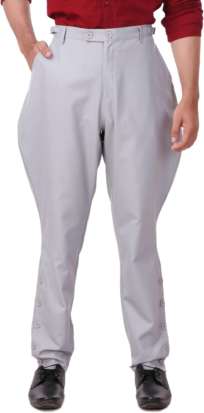 ThePirateDressing Steampunk Victorian Cosplay Costume Mens Archibald Jodhpur Pants Trousers
