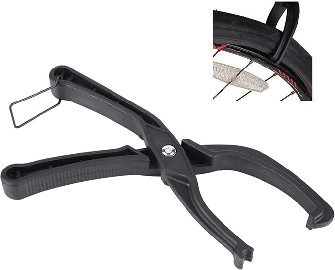 Rim Tire Pliers, Bicycle Tire Bead Tool for Removal and Installation, Portable Repair Tool with Spring-Loaded Design for Road and Mountain Bike Tires