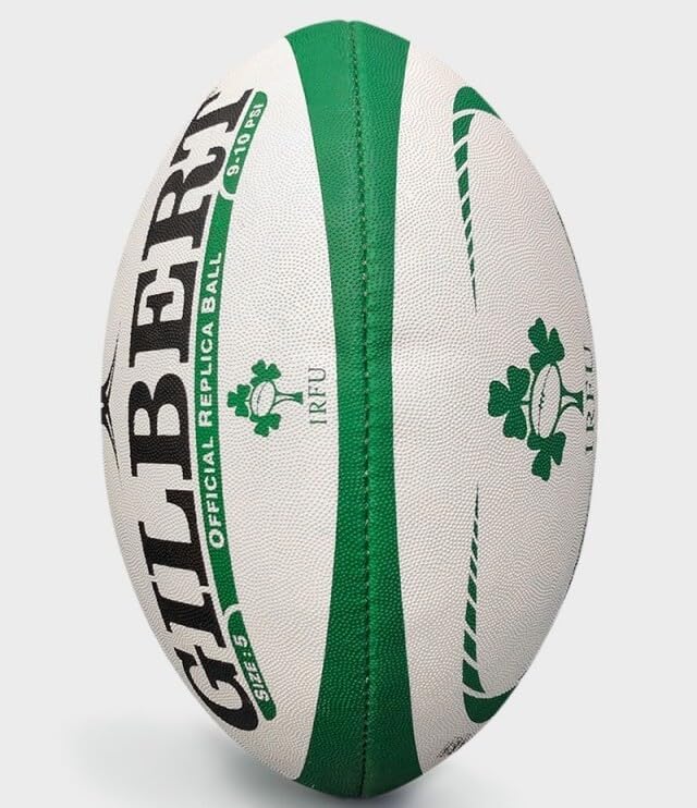 Gilbert Ireland Rugby Ball, Green, Mini, 1 Pack
