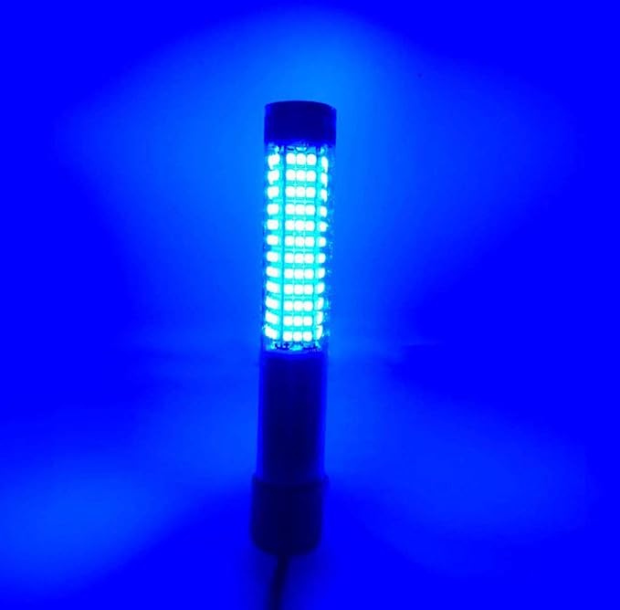 Submersible Fish Finder, Underwater Lure Bait Light, Fish Attracting Lamp, Night Fishing Light, Boat Fishing Light, Pool Light 12V 10.8W 180 LEDs 1080 Luminous IP68 with 5M Cord