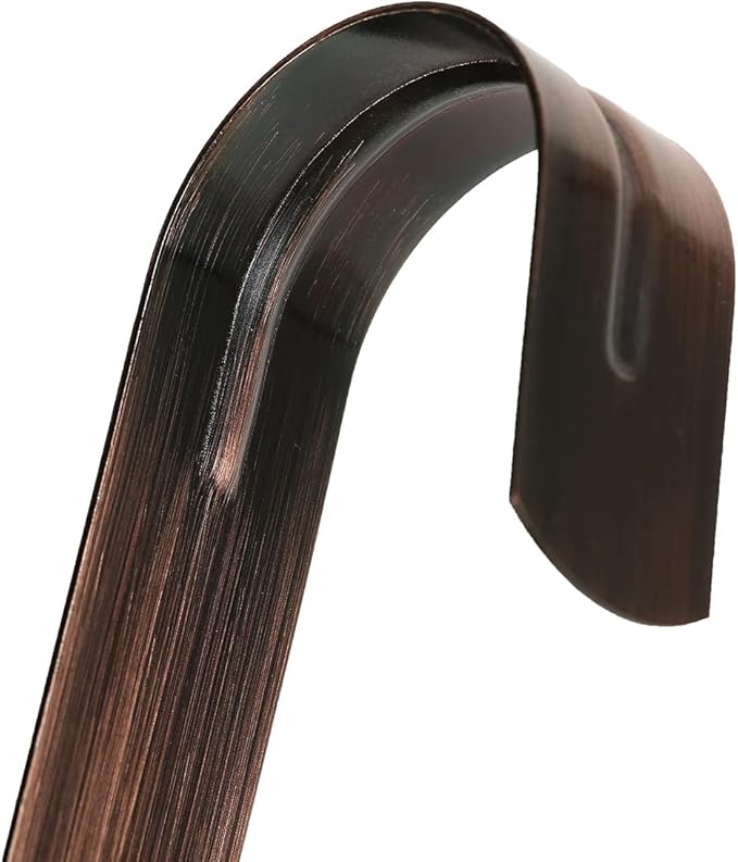Sattiyrch 12" Wreath Hanger for Front Door,Steel Over The Door Hanger Hook,Wreath Door Hanger (Brushed Copper,1)