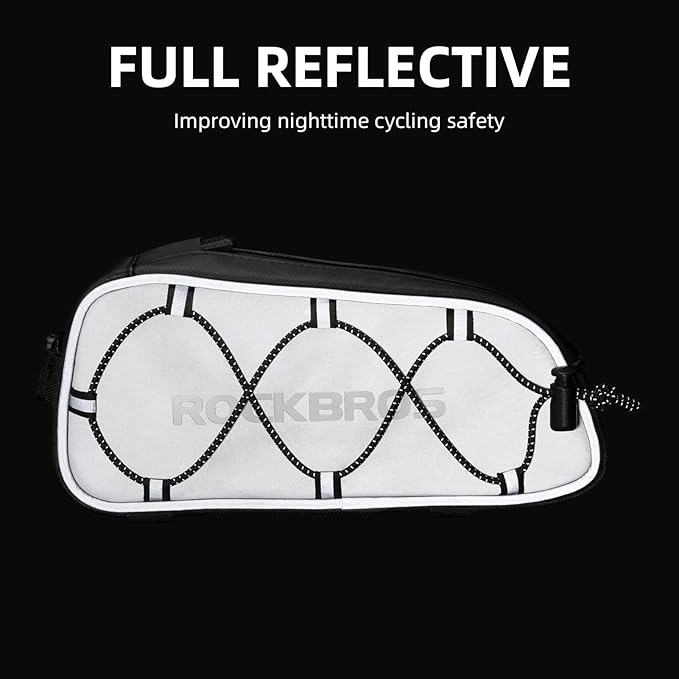 ROCKBROS Top Tube Bike Bag Bicycle Front Frame Bag Top Tube Bag Bike Accessories Pouch (STYLE 3)