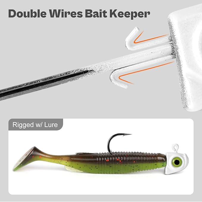 OJY&DOIIIY Swimbait Jig Heads with Chartreuse Fish Eye, 1/8 3/16 1/4 3/8 1/2oz Jigheads for Freshwater&Saltwater Fishing 10/15 Pack