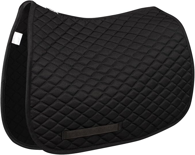 TuffRider Basic All Purpose Horse Riding Saddle Pad | Wither Relief Brushed Underside for Training and Competition