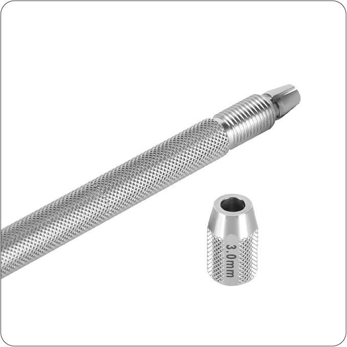 Head Drill Clamp Pin Vise Hand Drill Holder Micro Bit Body with Anti Slip Texture suitable for watch repair jewelry crafting fine engraving