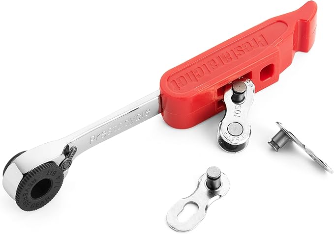 Prestacycle Prestaratchet GO 6-in-1 Bicycle Multi-Tool Wallet Kit – Ratcheting Wrench, Tire Lever, Valve Core Tool, Chain Breaker, Bead Lifter & Tubeless Plugger – 25g Compact Bike Repair Kit