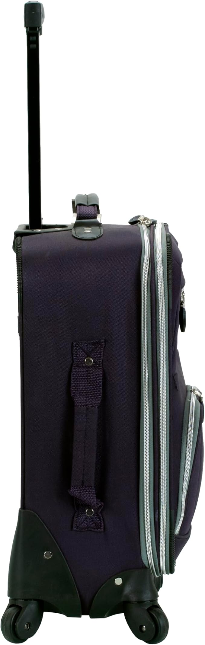Rockland Pasadena ソフトサイド スピナー車輪付き荷物、パープル、機内持ち込み可能 20インチ (F2281-PURPLE)