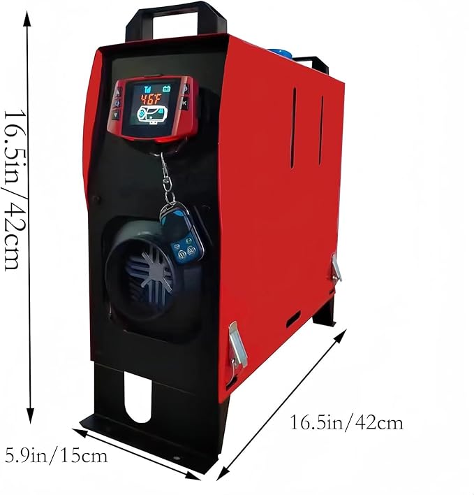 ディーゼルパーキングヒーター、12V/8KWディーゼルエアヒーター、5L燃料タンクとマフラー、スマートLCDディスプレイとリモートコントロール、RV、トラック、トレーラー、ボート用（JB-016）