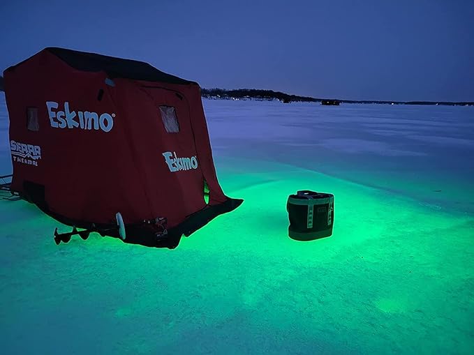 Green Blob Outdoors Underwater Fishing Lights, 12 Volt Battery Powered LED for Snook, Crappie, (Green, 15000)