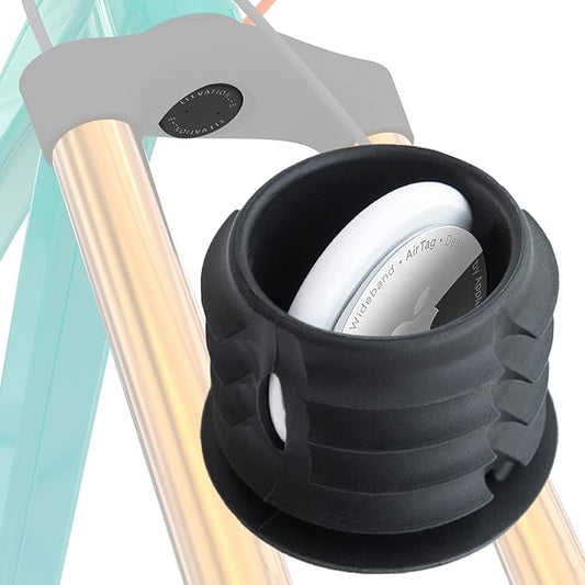 Elevation Lab AirTag Mountain Bike - TagVault™ - The Hidden AirTag Fork Mount | for Tapered Head Tubes | Anti-Theft, Ultra-Secure