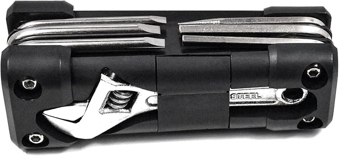 Bicycle multitools bicycle tools kit set Hexagon wrench included for roads outdoors and emergency black