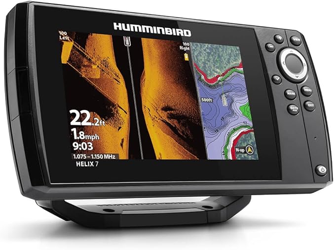 Humminbird Helix 7 G4 GPS 魚群探知機（振動子、MEGA サイドイメージング搭載）