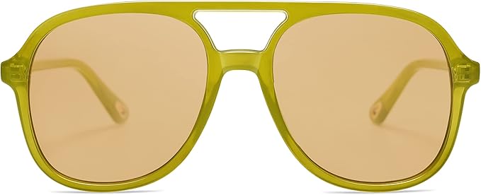 SOJOS Retro Polarized Aviator Sunglasses Womens Mens Classic 70s 80s Vintage Trendy Square Aviators SJ2174