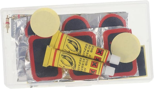 HANABASS Bicycle Tire Repair Kit Tire Levers Portable Bike Tube Patch Set No Glue Required 1-Piece Tool for Fast Repairs Suitable for Cyclists