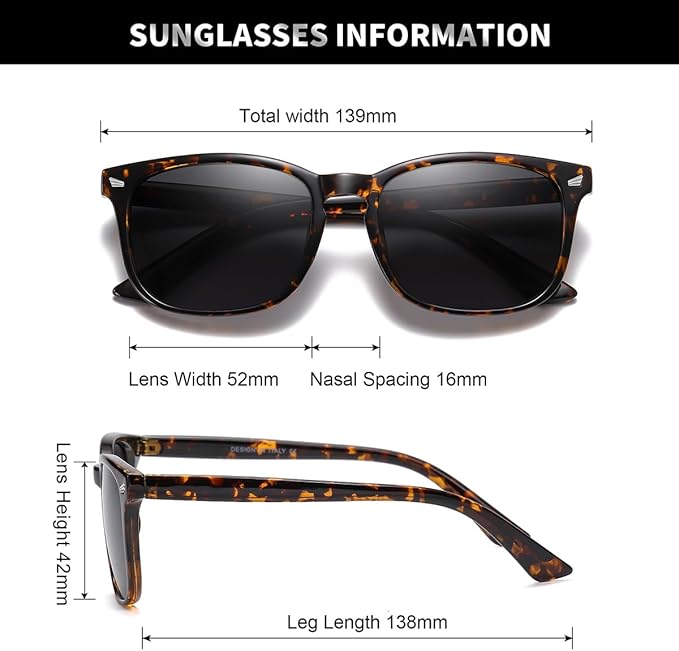 DUSHINE 偏光サングラス レディース クラシックレトロスタイル UV400保護