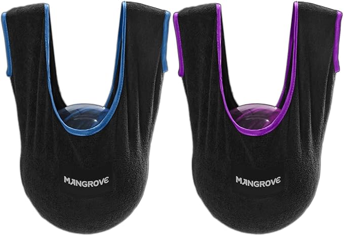 Mangrove ボーリングボールポリッシャー、ボウラー用マイクロファイバーボーリングタオルシーソー、大型洗濯可能ボーリングシャミーシーソー、ボールクリーナーホルダーバッグ