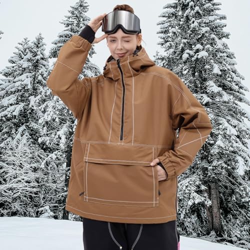 SNOWVERB Loose Fit Snowboard Insulated Ski Jacket Snow Coat for Mens Womens