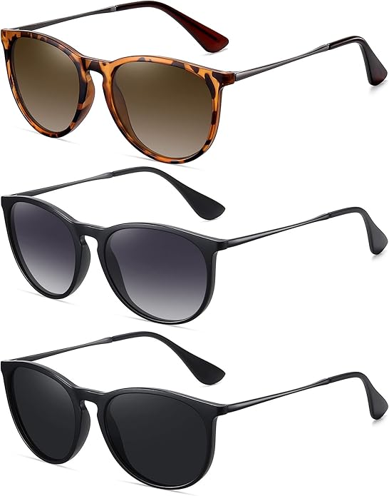 WOWSUN Retro Polarized Sunglasses Womens 2026 Trendy Round Classic Glasses