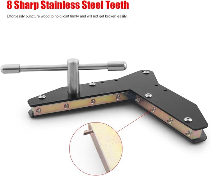 Miter Clamps Aluminum Alloy Compatible with Woodworking/Corner Clamps Fit for Making Window Casing, Door Casing, Picture Frames, Cabinet Trim (2pcs)