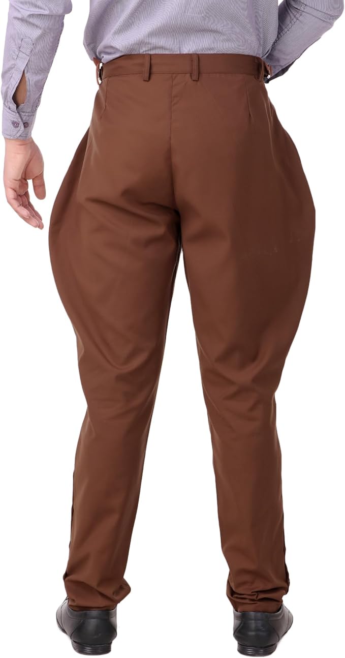 ThePirateDressing Steampunk Victorian Cosplay Costume Mens Archibald Jodhpur Pants Trousers