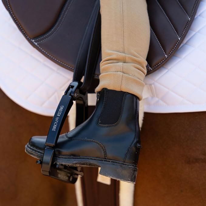 TuffRider Children’s Starter Front Zip Paddock Boots | Durable, Easy to Clean Water-Resistant Horse Riding Boots for Kids