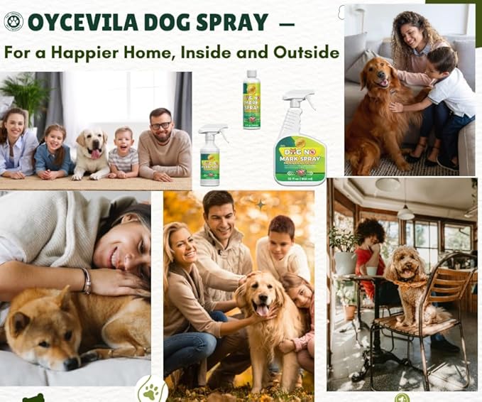 8oz No Pee Here Spray - Dog Urine Marking Deterrent for Indoor & Outdoor Use - Potty Training Solution - Pee Spray for Dogs - Potty Training Solution - Prevents Indoor Marking