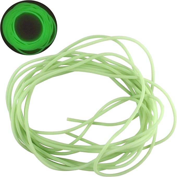 5M Fishing Luminous Tube Deep Sea Fishing Soft Plastic Fishing Angling Glow Tubing Tool Attract Fish Night Fishing Deep Drop Rigs