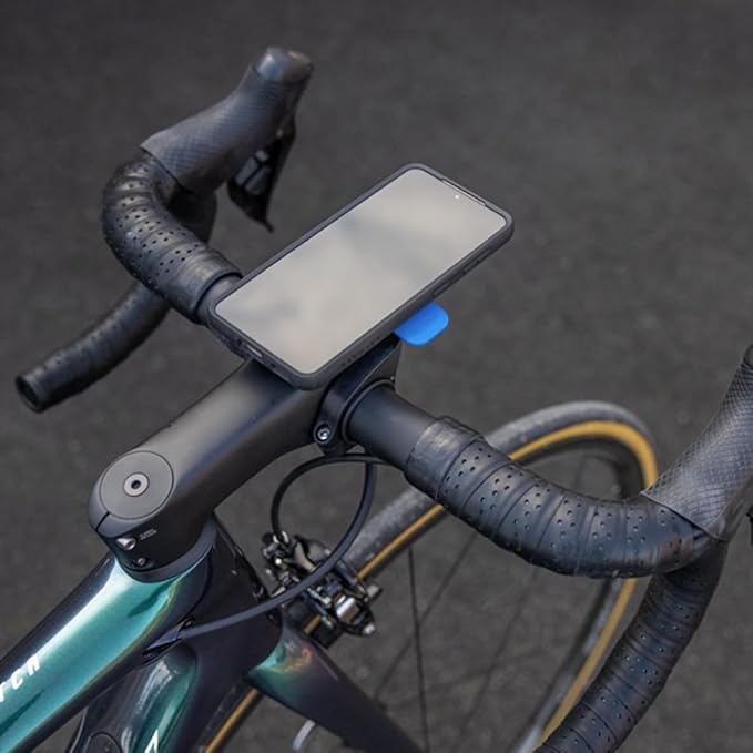 Quad Lock Out Front Handlebar Bike Phone Mount (V3) with Universal MAG Adapter