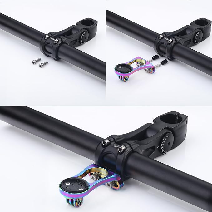 Bike Mount for Wahoo Elemnt Compatible with Multiple Wahoo Computers Out Front Handlebar Mount with Light Adapter for Wahoo Elemnt,Elemnt Bolt, Elemnt Mini,Elemnt Roam
