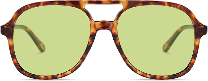 SOJOS Retro Polarized Aviator Sunglasses Womens Mens Classic 70s 80s Vintage Trendy Square Aviators SJ2174