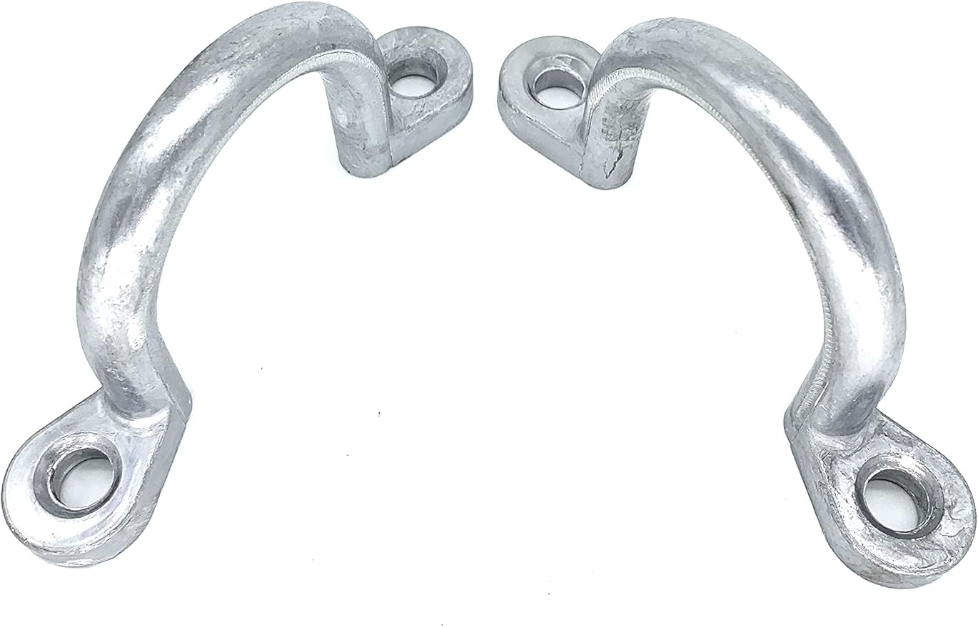 Replace Trailer Tie Loop 2" I.D. Aluminum Bolt-On Lashing Rope Tie Down Ring Horse (2 Pack)