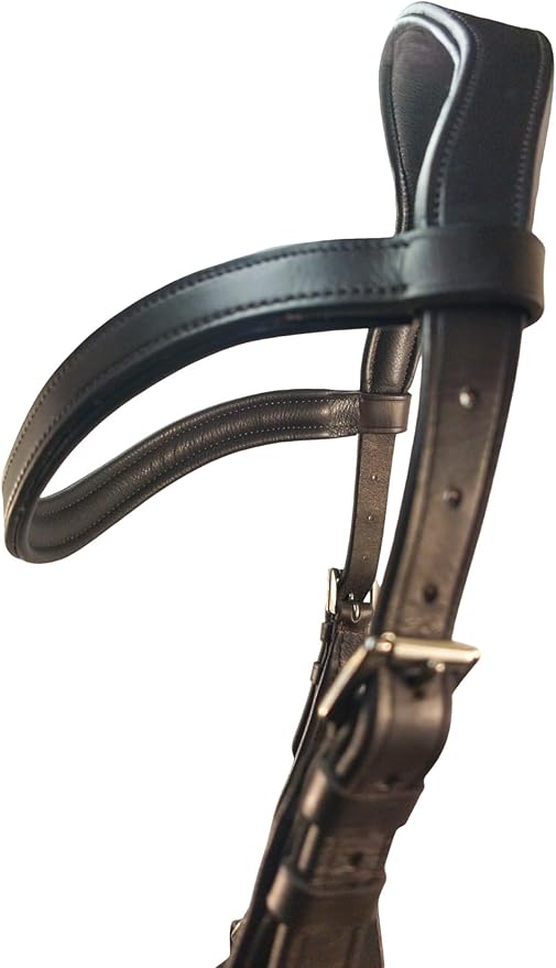 Pressure Relief Comfort Ergonomic Horse Bridle Havana Brown | Ergonomic | Comfortable | Durable (Bridle + Leather Reins, Full/Horse)