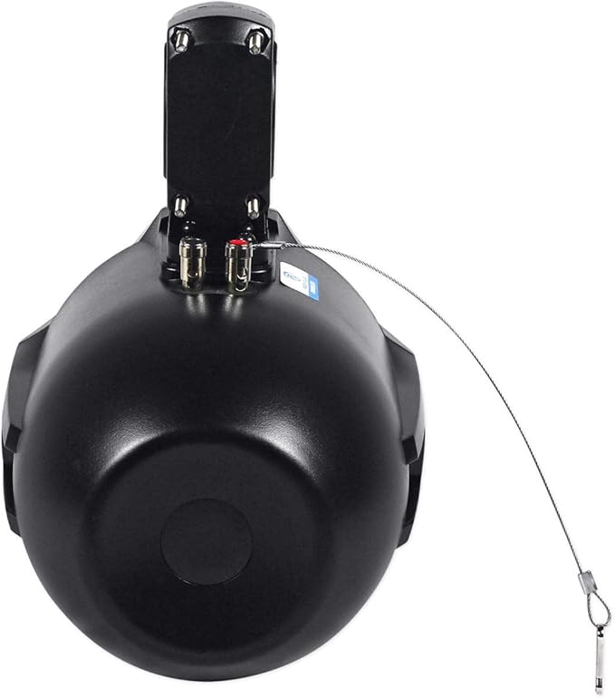 Rockville RWB65B 500W 6.5インチ マリンウェイクボードタワースピーカー 4Ω 防水 高耐久マウント 高音質 ボート、ジープ、ATVに最適