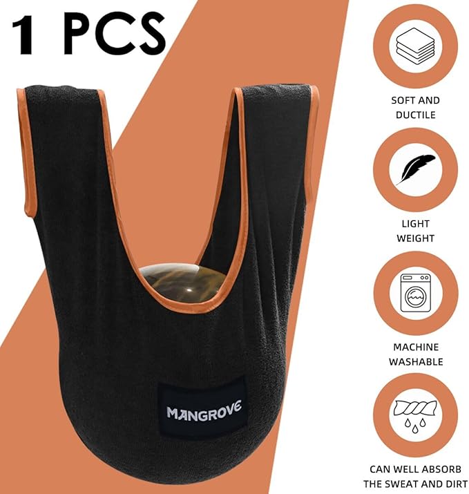 Mangrove ボーリングボールポリッシャー、ボウラー用マイクロファイバーボーリングタオルシーソー、大型洗濯可能ボーリングシャミーシーソー、ボールクリーナーホルダーバッグ
