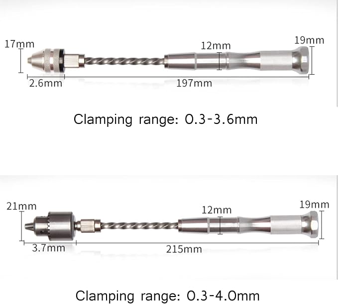 Pin Vise Hand Drill Bits(11PCS), Hand Drill Bits Set Precision Hand Drill Bits Rotary Tool for Wood, Manual Work DIY, Jewelry, Assembling, Model Making,1# drill bit