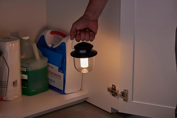 コールマン クラシック充電式800L LEDランタン、耐衝撃・防水ランタン、カラビナハンドル＆充電ポート付き、キャンプ、停電、緊急時などに最適