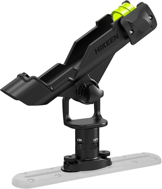 Kayak Fishing Rod Holder, Fishing Boat Rod Holder for Track Mount / Deck Mount, Fishing Rod Holders for Boat, 360 Degree Adjustable Fishing Pole Holders