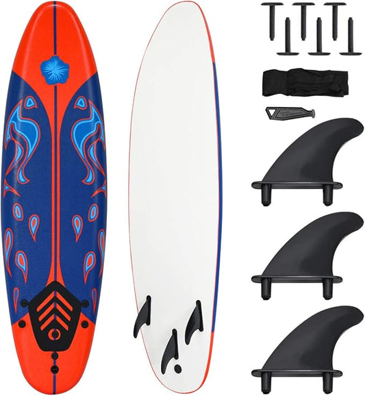 GiantexHawaiiSurfboard-Red