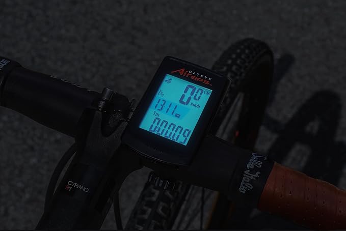 CATEYE AirGPS USB Rechargeable Bike Computer – GPS Cycling Computer with Bluetooth ANT+, GPS Bicycle Speedometer, FlexTight™ Mount, IPX7 Waterproof, Auto Backlight Display, Ride Upload