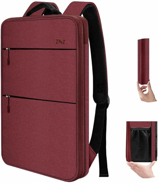 ZINZ Slim & Expandable Laptop Backpack 15 15.6 16 Inch Sleeve, Spill-Resistant Notebooks Bag Case for Most 14-16 Inch MacBooks Surface-Books Dell HP Lenovo Asus Computers,R01D02