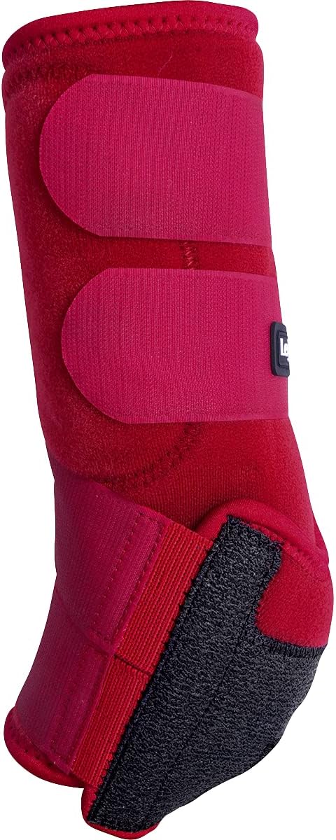 Classic Equine Legacy2 Support Boots, Hind (Crimson, Medium)