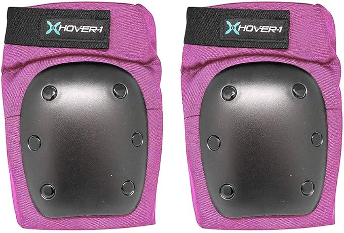 Hover-1 Protective Elbow Pads, Knee Pads, Wrist Guards, Padded Shorts, Tank Top, T-Shirt - Hard PP Shells for Impact Resistance & EVA Foam Protective Padding for Skating, Hoverboards, E-Scooters